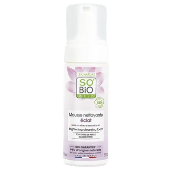 SO’BiO étic Pěna čisticí pro dokonalou pleť BIO (150 ml) - s extraktem z květu lotosu Varianta: s extraktem z květu lotosu