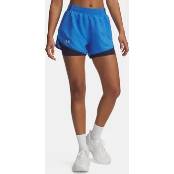 Dámské kraťasy Dámské kraťasy Under Armour UA Fly By 2-in-1 Shorts- 1382440-402 Modrá XS
