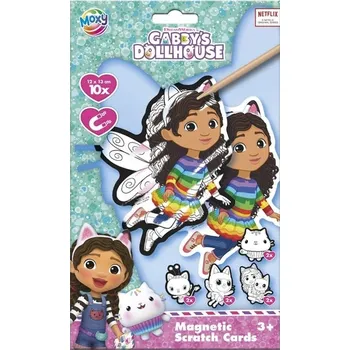 omalovánky Gabby's Dollhouse Vyškrabování magnetické Gábinin kouzelný domek
