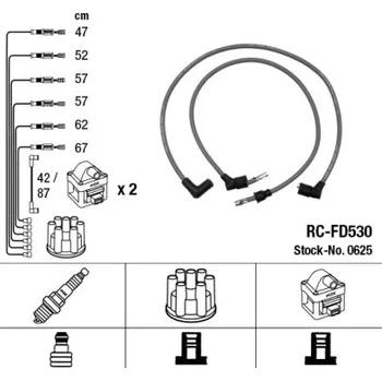 Zapalovací kabel Sada kabelů pro zapalování, 0625