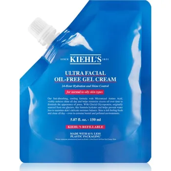 Pleťový krém Kiehl's Ultra Facial Oil-Free Gel Cream hydratační péče pro normální až mastnou pleť náhradní náplň 150 ml