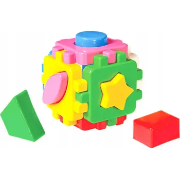 Hračka pro nejmenší EDUKAČNÍ KOSTKA TŘÍDIČ TVARŮ SKLÁDAČKA