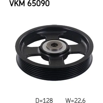 Vratna/vodici kladka, klinovy zebrovy remen, VKM 65090