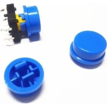 Knoflík Knoflík pro mikrospínač, modrý, 8 mm