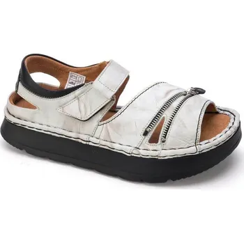 Dámské sandále LESTA Sandály 2578-1-15 béžová stíraná Velikost: 36