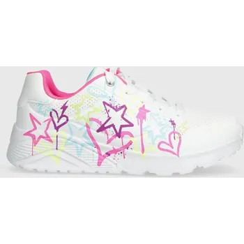 Dívčí tenisky Dětské sneakers boty Skechers UNO LITE MY DRIP bílá barva 310391L 00X, EUR 39
