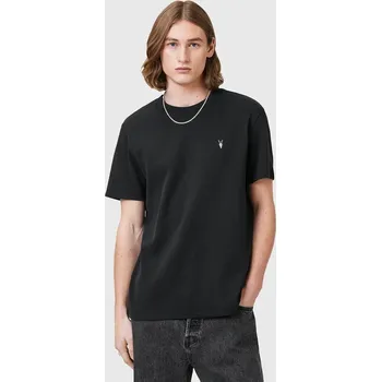 Pánské tričko Bavlněné tričko AllSaints ELLIS pánské, černá barva, M018JC 99X, vel. XS