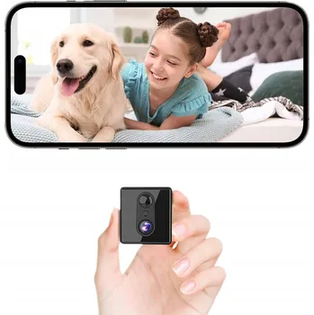 Zabezpečení domácnosti MINI KAMERA PŘENOSNÁ MONITOROVACÍ WIFI 1080p HD PIR DETEKCE POHYBU