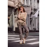 Svetr Monari 8946 béžový pončo s třásněmi Velikost: 38