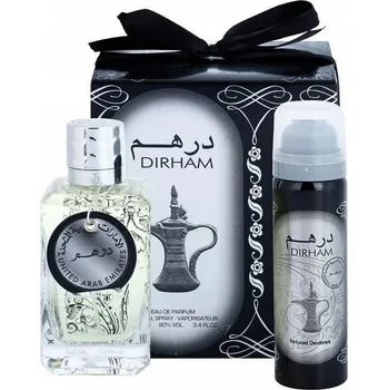 Nestandardní parfém ARD AL ZAAFARAN DIRHAM SILVER 100ML PARFÉMOVANÁ VODA + DEO 50ML UNISEX