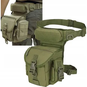 Outdoorové zavazadlo TAKTICKÁ LEDVINKA / BRAŠNA NA STEHNO - VOJENSKÁ, PROSTRANNÁ