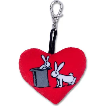 Moravská ústředna Přívěsek Bob a Bobek, srdíčko 5 cm, cvičit