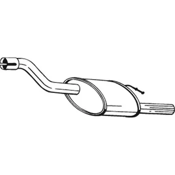 Tlumič výfuku Zadní tlumič výfuku, 154-379