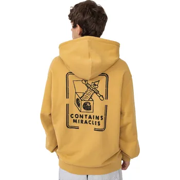 Pánská mikina Mikina S Kapucí Carhartt WIP Stamp Bourbon Black, - M