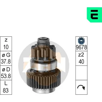 Startér Volnobezny prevod, starter, ZN0954