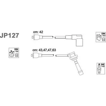 Zapalovací kabel Sada kabelů pro zapalování, JP127