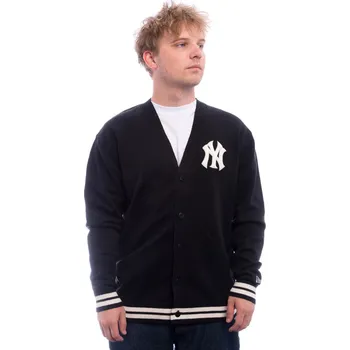 Pánský svetr Svetr New Era - MLB Cardigan Knit - NY Yankees - Black velikost S