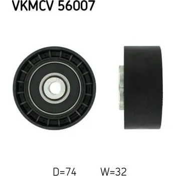 Vratna/vodici kladka, klinovy zebrovy remen, VKMCV 56007