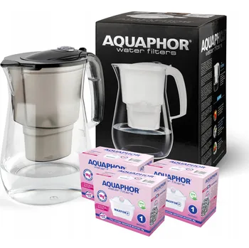 Filtrační konvice Aquaphor ONYX Filtrační Konvice 3 Náhradní Filtry Hořečnatý Systém pro Vodu 4,2 L