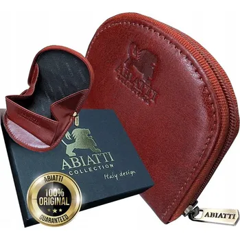 Peněženka MALÁ LUXUSNÍ PÁNSKÁ KOŽENÁ PENĚŽENKA ABIATTI, MINCOVNÍK NA ZIP