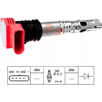 Zapalovací cívka ZAPALOVACÍ CÍVKA AUDI A4 2.0 01- EPS