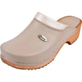 Dámská obuv BUXA dřeváky F10 béžová Velikost: 40