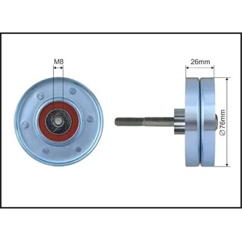 Vratna/vodici kladka, klinovy zebrovy remen, 164-20