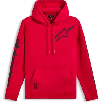 Pánské oblečení Mikina TRIPLE HOODIE, ALPINESTARS (červená) (Velikost: L)