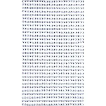 Nalepovací kamínky dpCraft 3 mm 806 ks - stříbrné