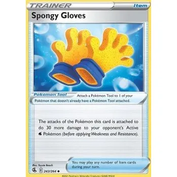 Sběratelská karetní hra Pokémon FST 243/264 Spongy Gloves - Fusion Strike Stav: Near Mint, Verze: NORMAL
