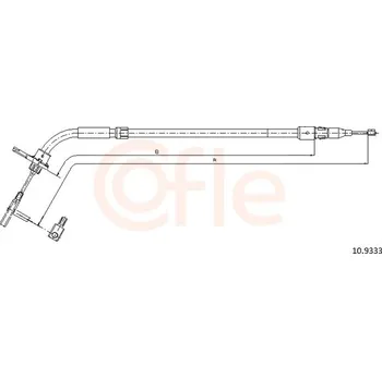 Lanko parkovací brzdy Tazne lanko, parkovaci brzda, 10.9333