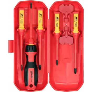 Šroubovák SADA IZOLOVANÝCH ŠROUBOVÁKŮ VDE 8 KS YATO