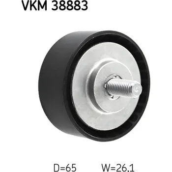 Vratná/vodicí kladka, klínový žebrový řemen, VKM 38883