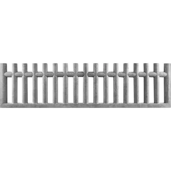 Plot Betonový plot klasický s oválnými plaňkami, deska 200*50*4 cm Hnědá