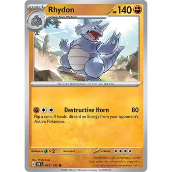 Karetní hra Rhydon 075/142 - Stellar Crown Typ karty: Reverse Holo