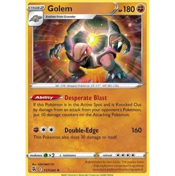 Sběratelská karetní hra Pokémon FST 137/264 Golem - Fusion Strike Stav: Near Mint, Verze: NORMAL