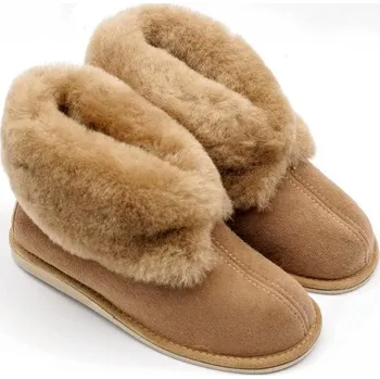 Dámské pantofle GEPARD kožešinové bačkory ju10 béžová velur Velikost: 40