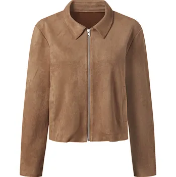esmara® Dámská velurová bunda (béžová, S(36/38))