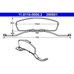 Pruzina, brzdovy trmen, 11.8116-0006.2