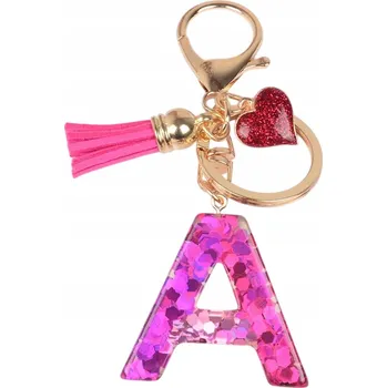 Klíčenka Abeceda - A/Růžová/Srdce KP-37971