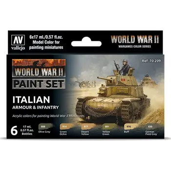 Modelářská barva Vallejo Model Color: WWII Italian Armour & Infantry