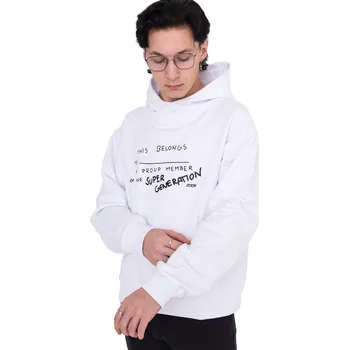 Pánská mikina Mikina S Kapucí 2005 Doodle White - XS