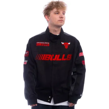 Pánská casual bunda Bunda New Era - NBA Motorsport Jacket - Chicago Bulls - Black velikost M