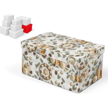 Dárková krabička MFP krabice dárková vánoční B-V012-H 30x19x15cm 5371323