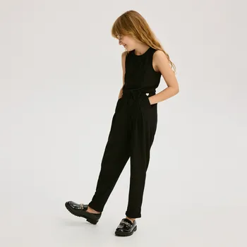 Dívčí šaty Reserved - Žerzejový overal - černý - 287FW-99X - 287FW-99X-146
