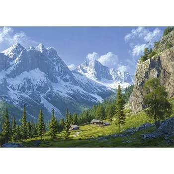 Fototapeta FOTOTAPETA HORY 3D PŘÍRODA KRAJINA NA ZEĎ LOŽNICE OBÝVACÍ POKOJ 400x280