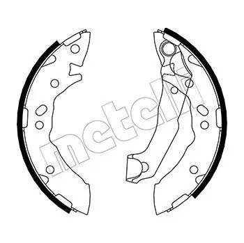 Brzdová čelist Sada brzdových čelistí, 53-0168