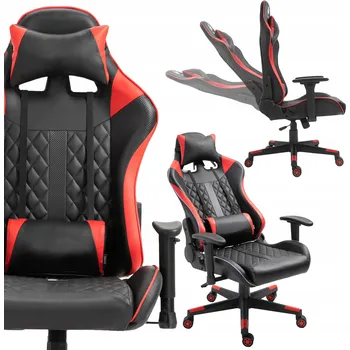 Herní příslušenství Herní křeslo Viking umělá kůže černo-červené