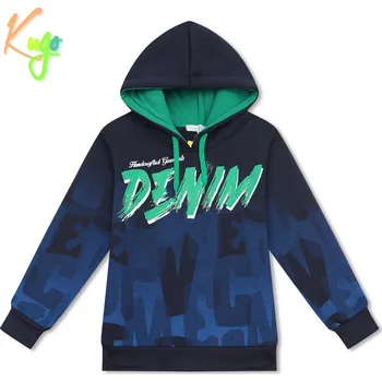 Chlapecká mikina Chlapecká teplejší mikina s kapucí Kugo, vel. 152 tm. modrá