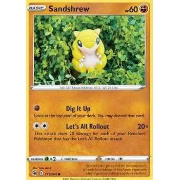Sběratelská karetní hra Pokémon FST 131/264 Sandshrew - Fusion Strike Stav: Near Mint, Verze: NORMAL